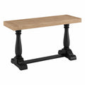 Tavolo rettangolare in rovere e metallo nero 150x75x80 cm