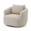Poltrona in tessuto beige 80x80x75 cm