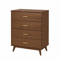 Cassettiera in legno con maniglie in metallo 100x80x40 cm