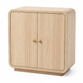 Credenza rettangolare a due ante in legno colore Naturale