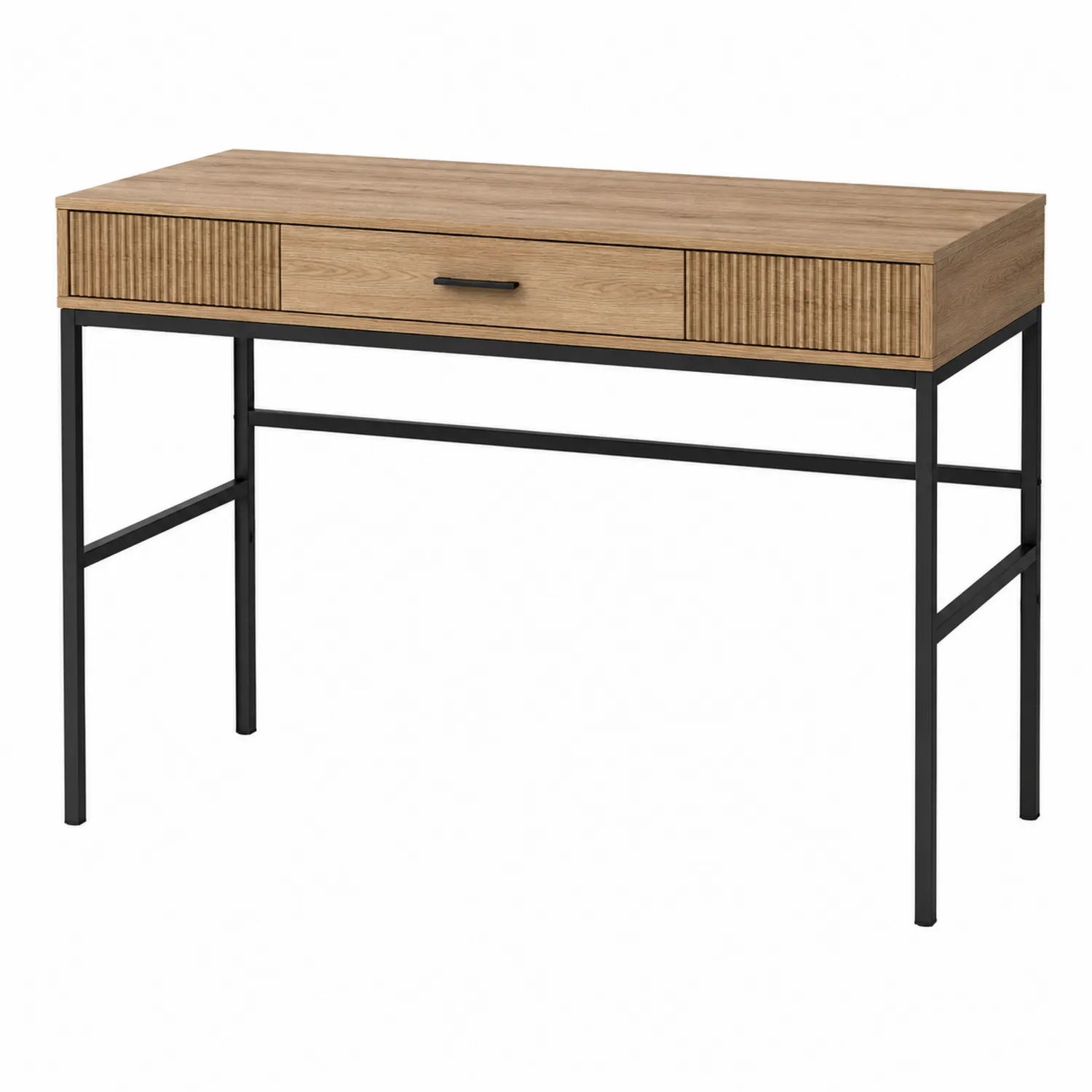 Scrivania in Legno e Metallo con Cassetto