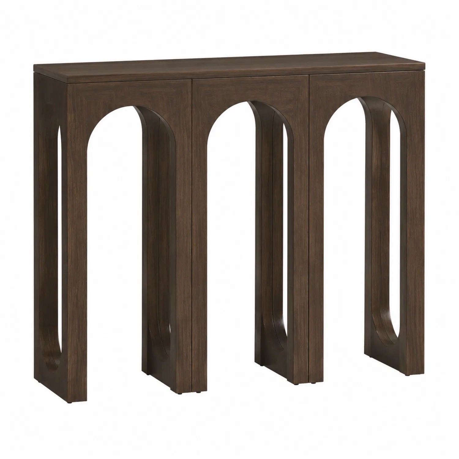 Consolle in legno massello marrone