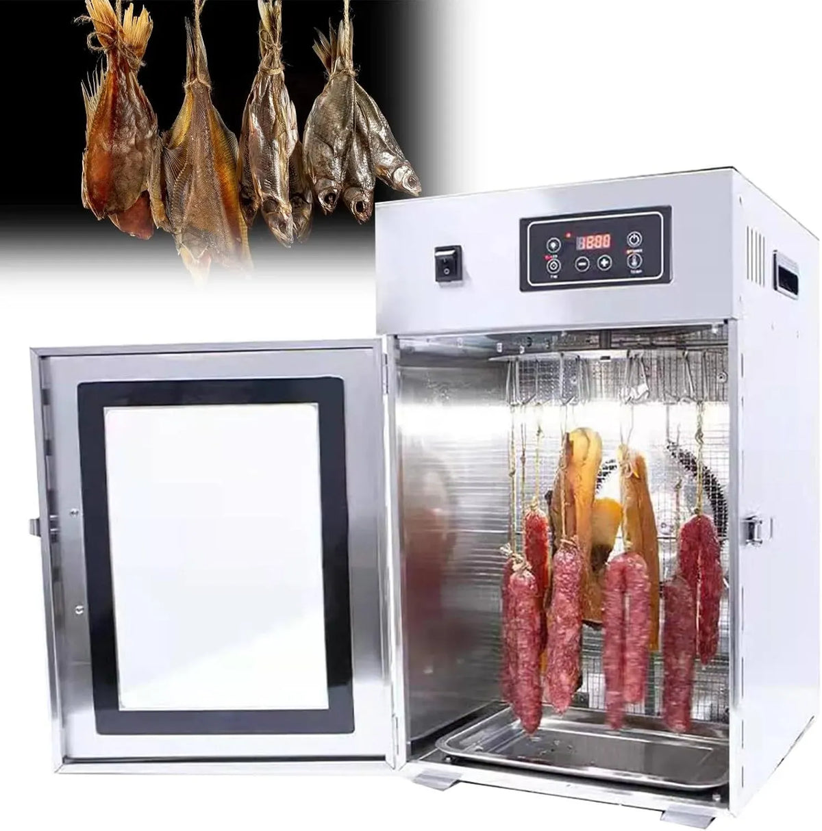 Asciugatrice, 800 W, touch, timer, professionale, timer 24 ore, touch screen a LED