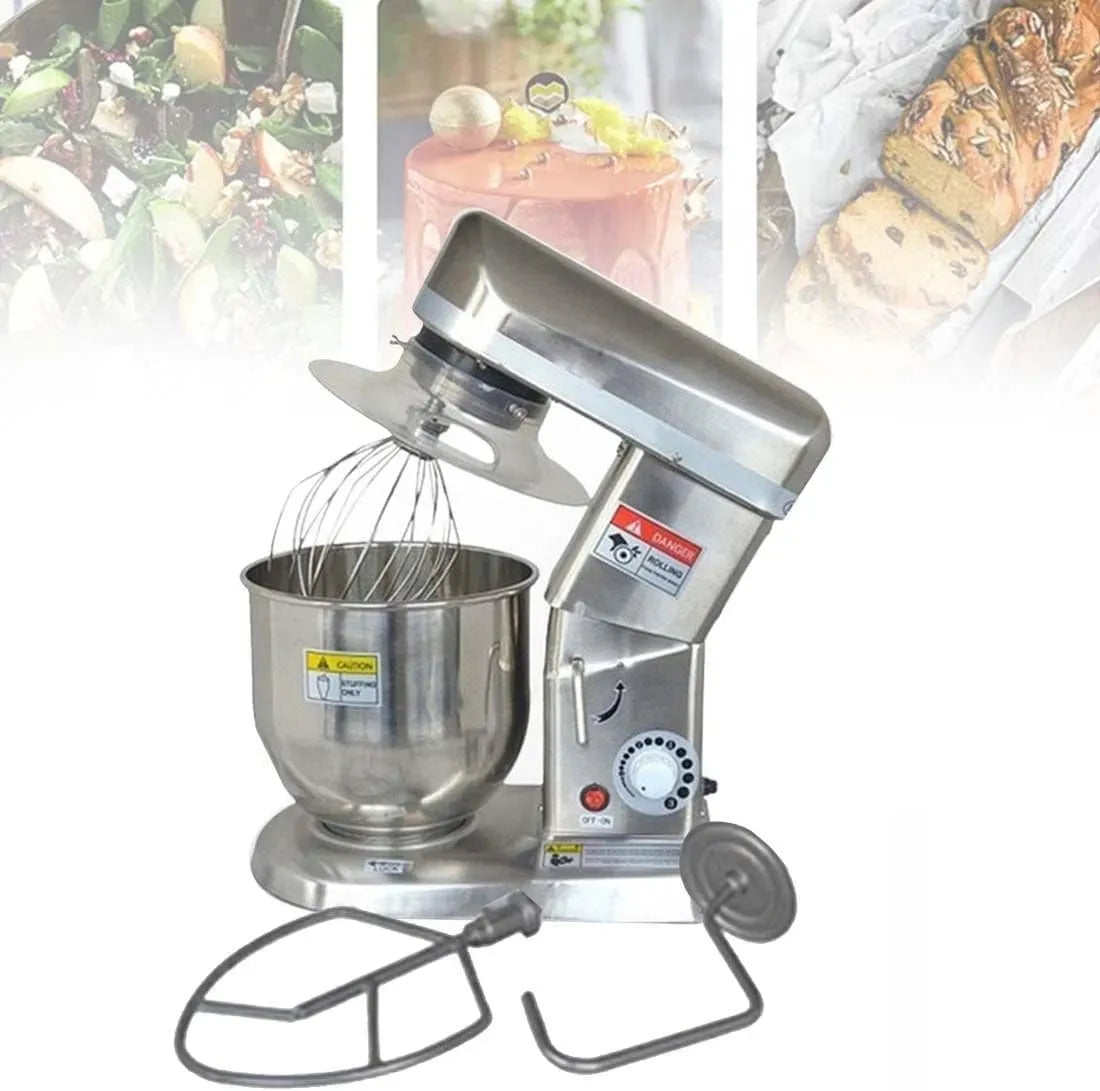 Supporto, 10 L, 3 velocità, professionale, ristoranti, acciaio inox, per Ciotola in Acciaio Inox per panetteria
