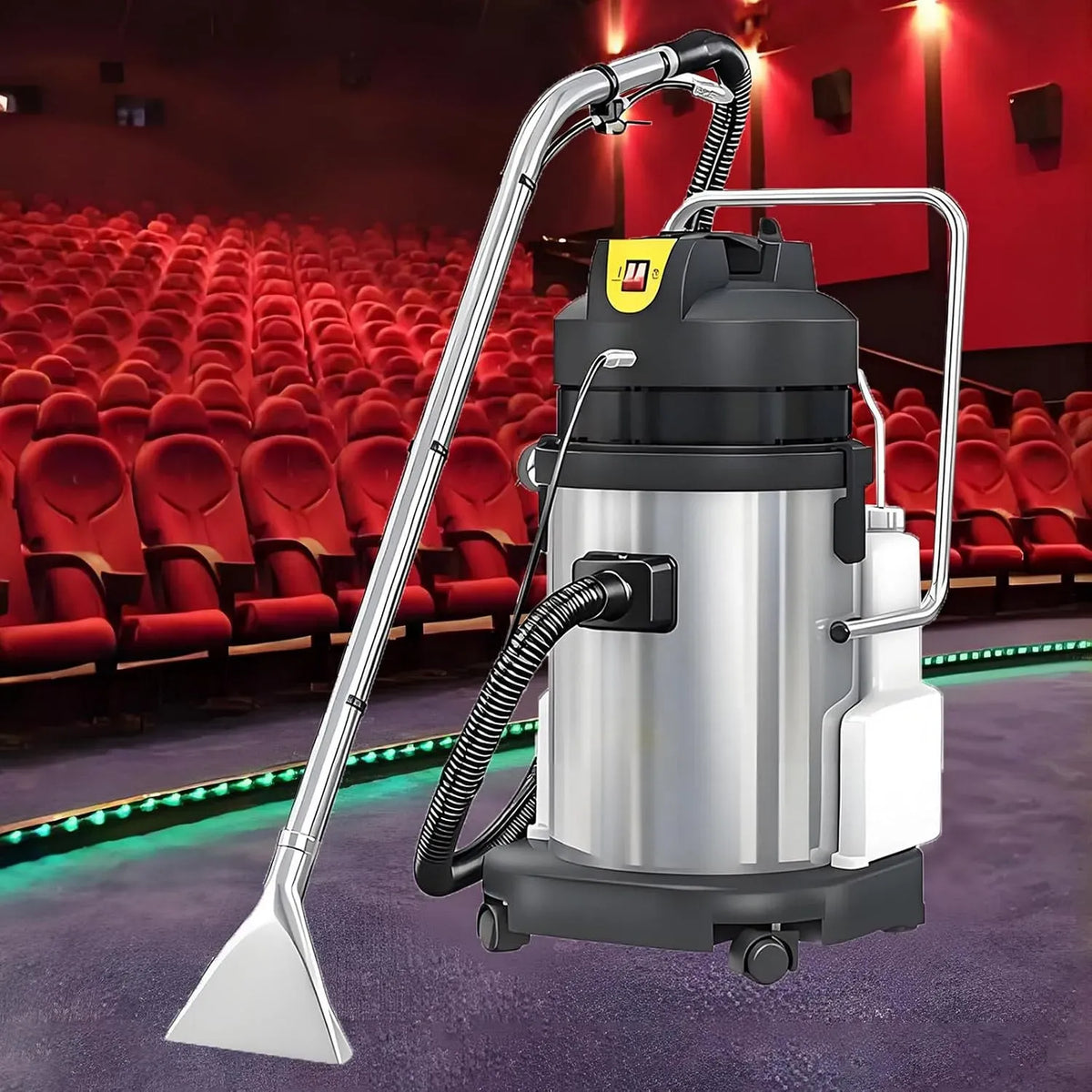 Aspirapolvere, 20 L, portatile, ampio serbatoio, 2 in 1 Portatile per Pulizia a Umido e Secco di Divani, Doppio Serbatoio dell'Acqua 20L