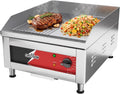 Piastra, 40 x 40 CM, 1750 W, 88 a 300 °C, professionale, acciaio inox, per Grigliare Professionale 1750W, CROSSON