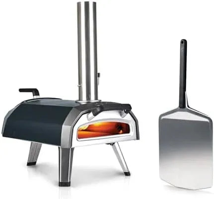 Forno elettrico per pizza, 12 pollici, portatile, esterno, acciaio inox, 30 cm