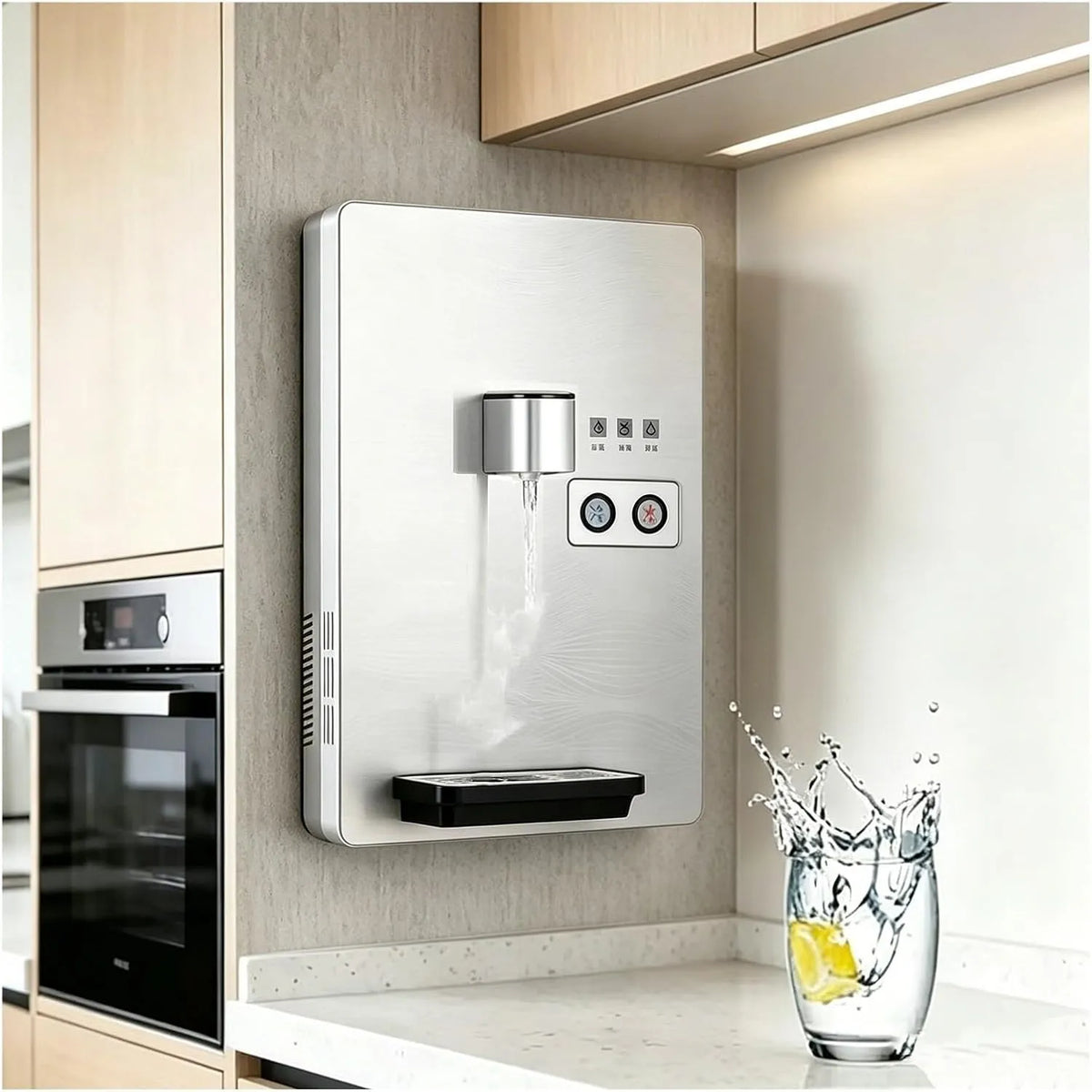 Macchina Per Acqua, Distributore, Dispenser, Erogatore, professionale, funzione riscaldante