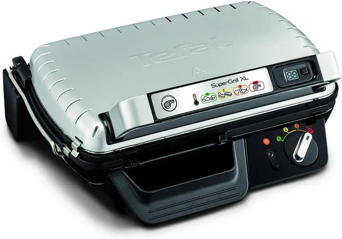 Tefal GC461B SuperGrill, Barbecue, Tavolo, 2400 W, nero