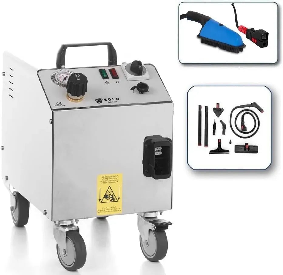LP01 SB200C Macchina per Pulire, Pulitore, vapore, professionale, per Pulire Anticalcare Made in Italy Garanzia 5 Anni A++, EOLO