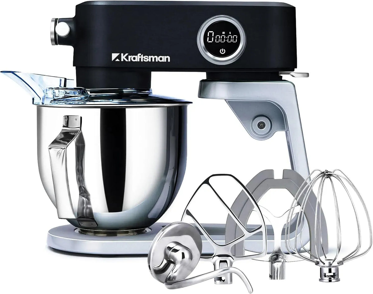 Accessorio per elettrodomestico, 5 L, 800 W, timer, professionale, acciaio inox, nero, Nido di Potenza e Timer, 800W Motore DC