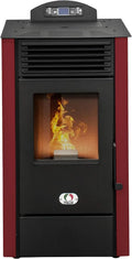 20H A PELLET ITALIA California 8 KW, Stufa ad Aria Ventilata Efficienza 91% Scalda 70m² Autonomia Programmabile 5 Velocità e Potenze Design Compatto