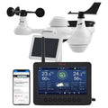 VEVOR Stazione, Sensore, stazione meteorologica wireless, 158 mm, esterno, Wi-Fi, senza fili