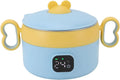 Cantiere, Viaggi, per Lunch Box Elettrico Portatile per Bambini, Scaldavivande Senza Fili Acciaio Inossidabile Temperatura Costante Automatica