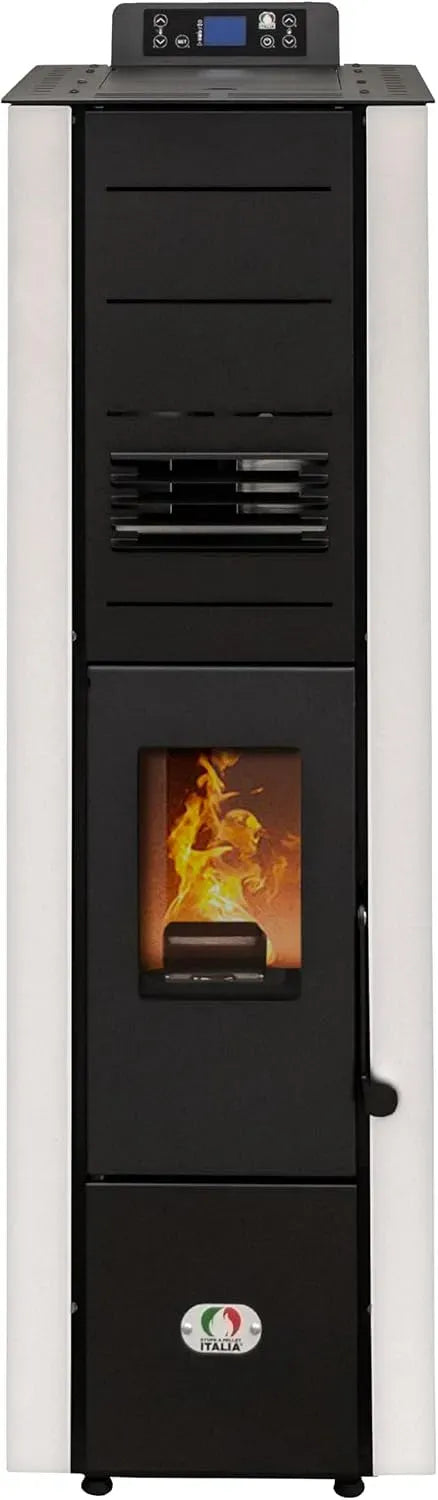 Colonna, 8 Kw, 70 m, bianco, STUFE, Super, A PELLET ITALIA Colonna 8 Kw