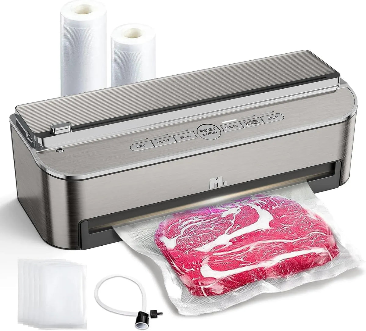 macchina per sigillatura, contenitore, taglierina, 120 W, 85kPa, argento, per sigillatura automatica degli alimenti, Mesliese