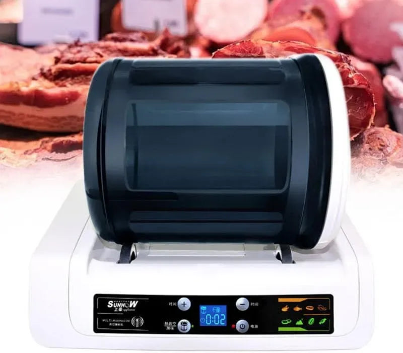 Marinatore sottovuoto dotato di spegnimento automatico e batticarne, Marinatore per carne e verdure da 15 minuti per infusione di sapori deliziosi