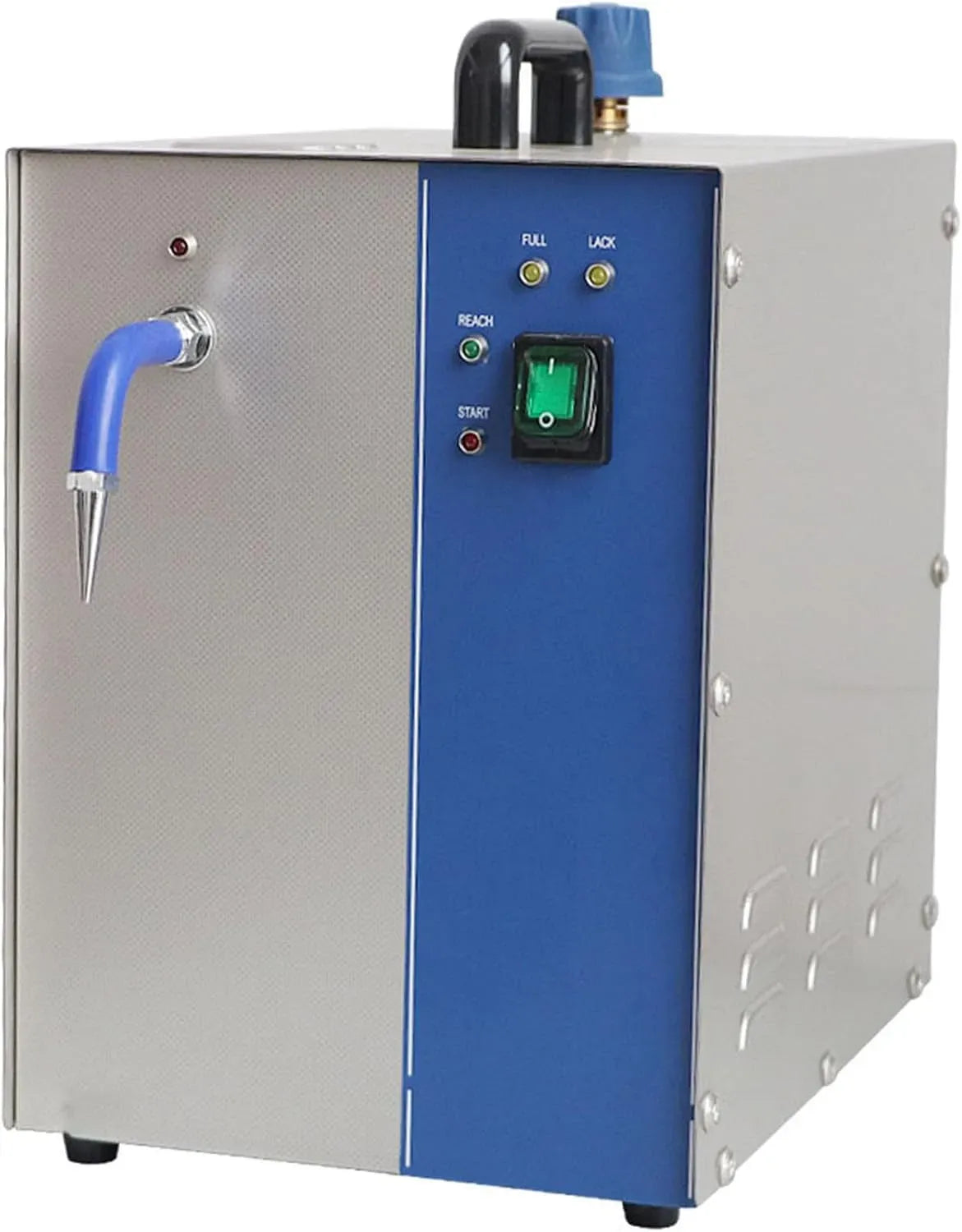Pulitore a vapore, 2 L, industriale, argento, Adatta per Uso Domestico e Industriale 2L A, Macchina for la Pulizia a Vapore di Gioielli