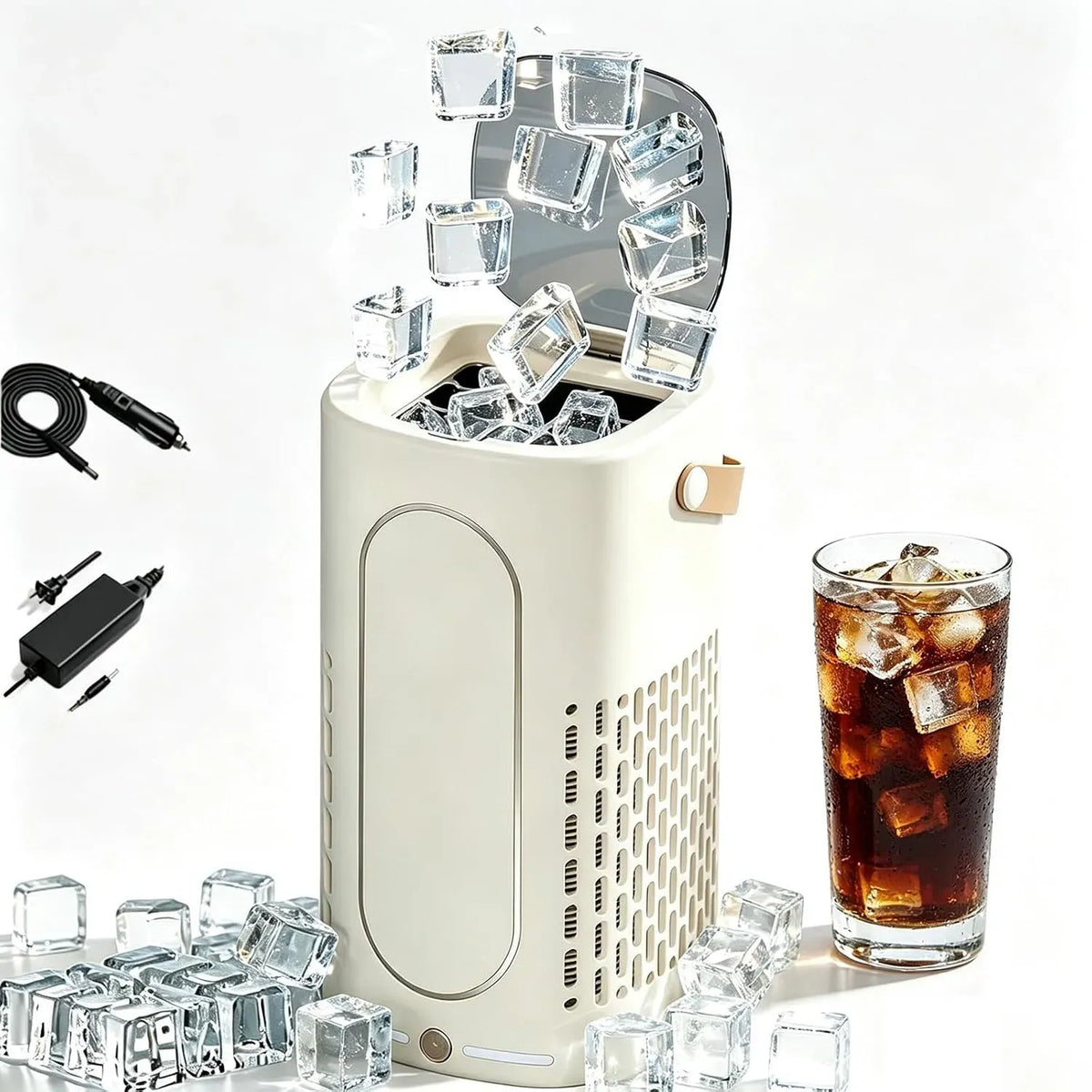 Macchina, 12 V, portatile, Mini Produzione Di Ghiaccio Portatile Da 12 V