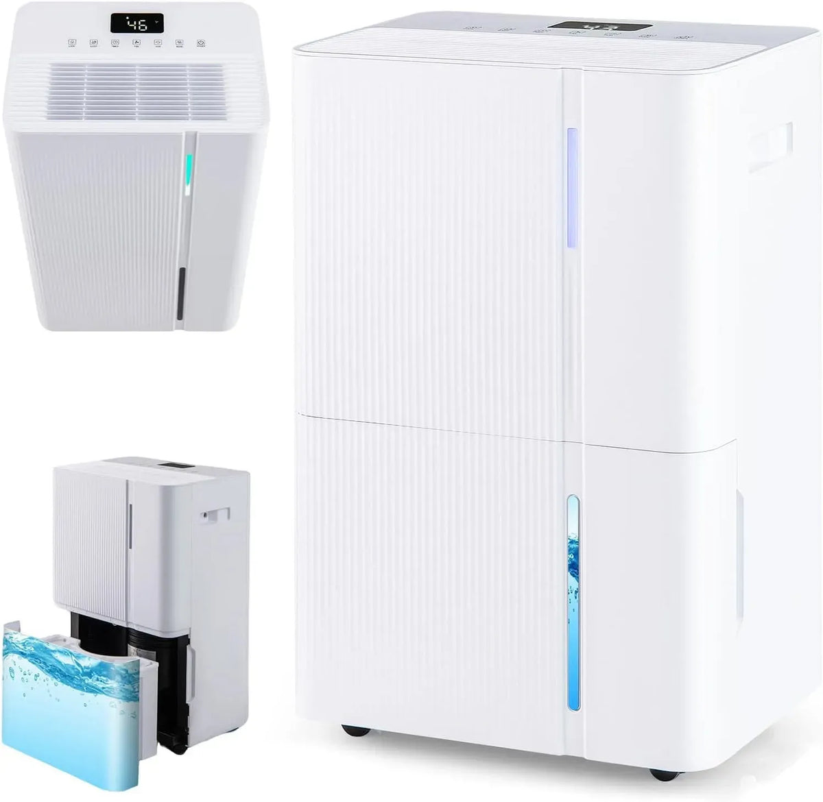 Deumidificatore RELAX4LIFE 40L/G, portatile, touch, ampio serbatoio, Indicatore LED Tricolore, Pannello Touch