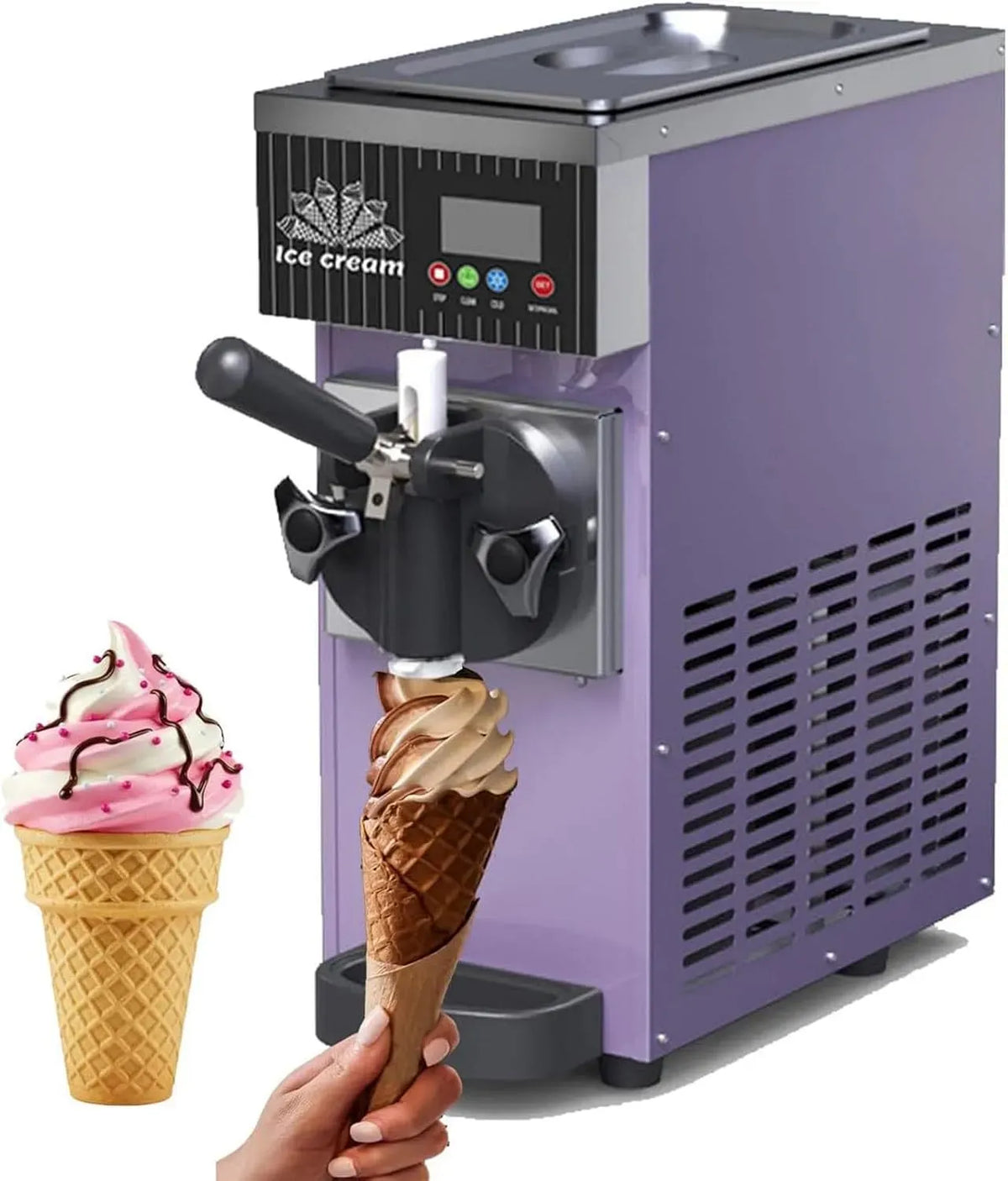 macchina per gelato e sorbetto, macchina da caffè elettrica, 5 Kg, display LCD, professionale, ristoranti, per Yogurt Caffè Snack Bar Ristorante
