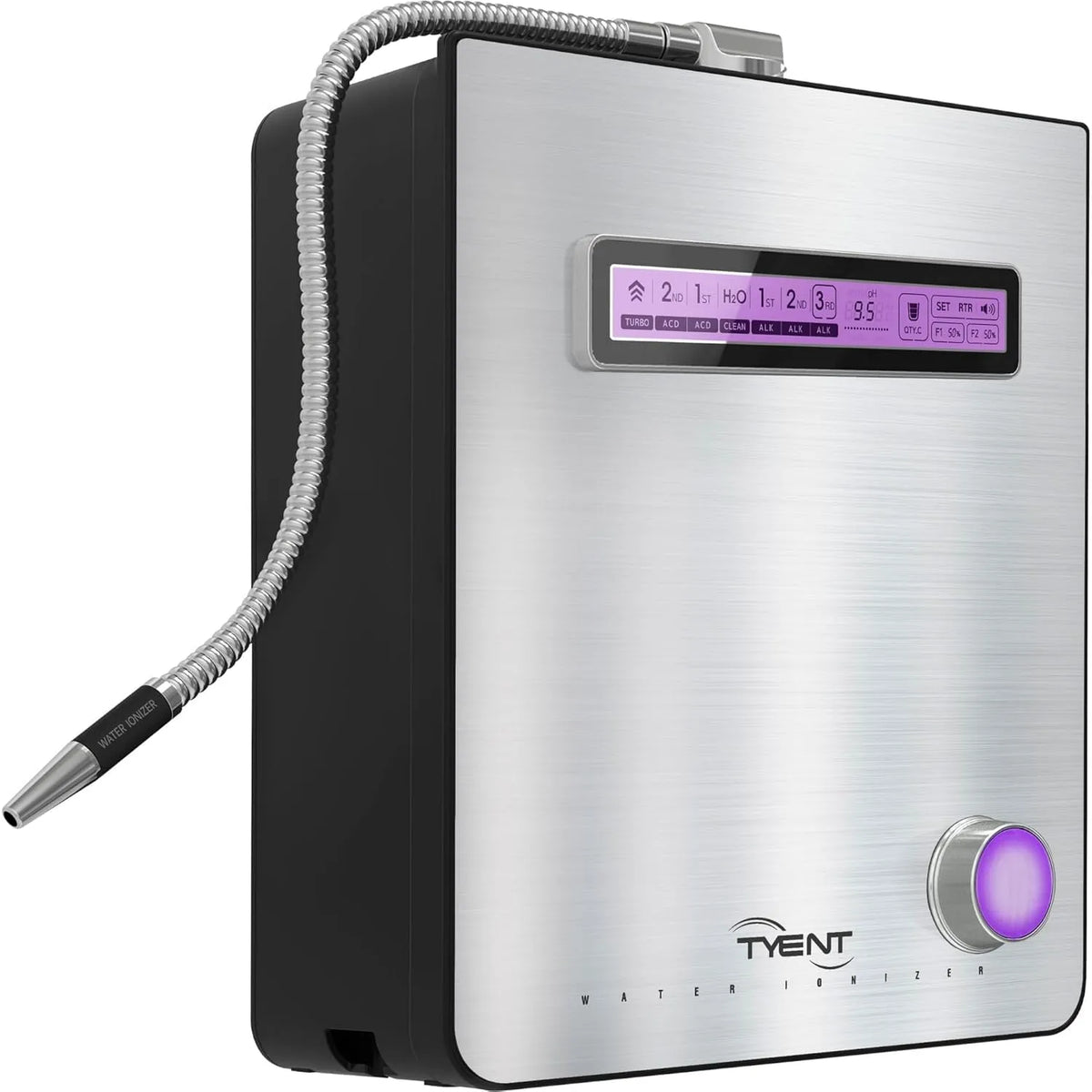 Interfaccia touchscreen e, Tyent, Ionizzatore d'acqua Edge 9, Doppio sistema di filtrazione, Depurazione dell'acqua migliorata con idrogeno
