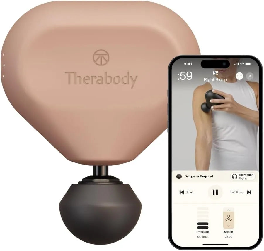 Theragun Mini di Therabody, Pistola massaggiante ultra portatile, 3ª generazione, ideale per i viaggi e per alleviare dolori e tensioni in modo rapido
