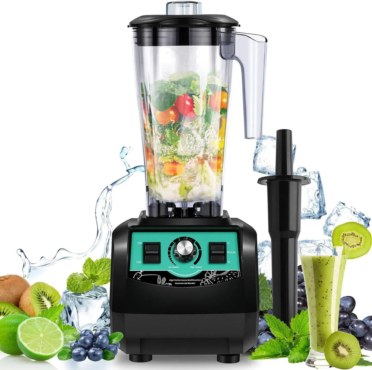 Frullatore, 3 L, 2800 W, professionale, mixer da cucina