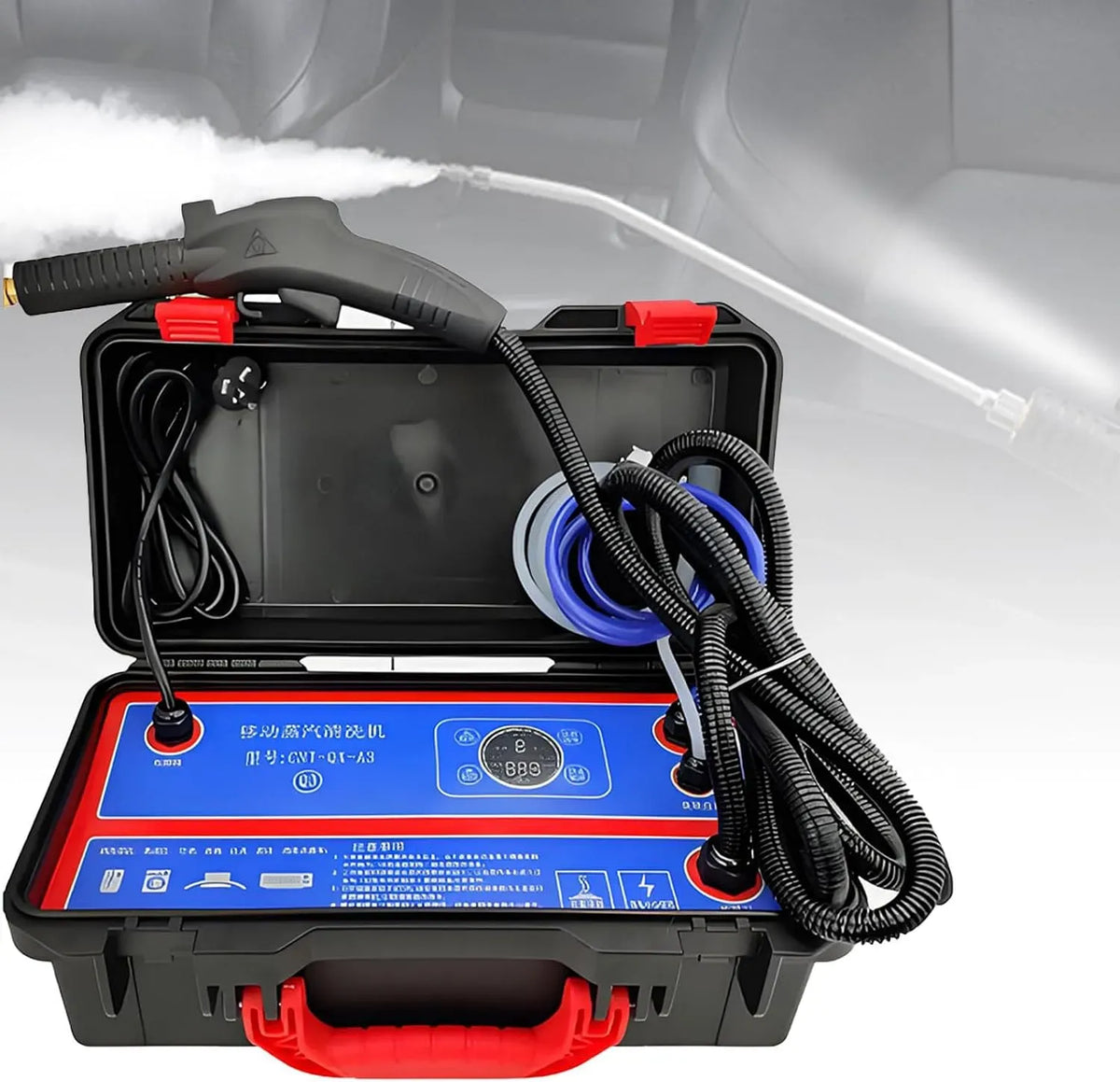 Pulitore a vapore, 3500 W, 110 V, portatile, macchina per pulizia a vapore