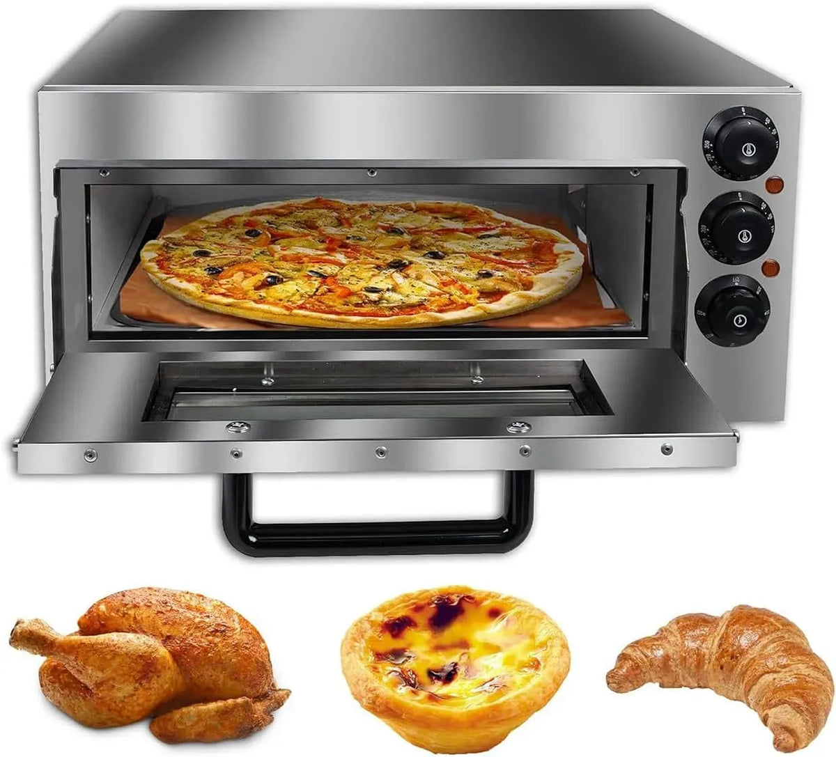 Forno elettrico per pizza, portatile, professionale
