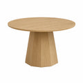 Tavolo rotondo in legno rovere diametro 120 cm