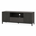 Mobile TV in legno MDF grigio con cassetto e ante