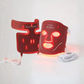 per viso e collo, Maschera per il viso a LED con luce rossa, terapia della luce rossa, maschera anti invecchiamento