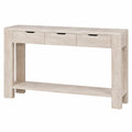 Consolle Rettangolare con Cassetti in Legno Effetto Cemento 120x35x80 cm