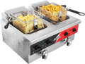 Rubinetto da cucina, 12 L, 6000 W, 80 a 200 °C, CROSSON, professionale, ristoranti, rimovibile, 2 zone di temperatura