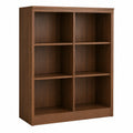 Libreria in MDF con 6 scomparti Marrone 120x80x30 cm