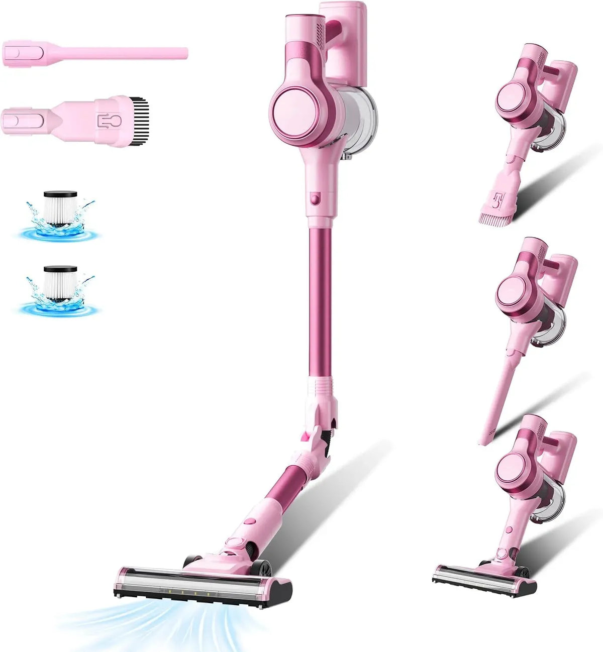Aspirapolvere 320W/40 Min/33000Pa, 320 W, Pieghevole a 180°, LED, Tappeti, Filtrazione HEPA