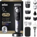 Braun Series 9 Regolabarba, rasoio, senza fili, per viso