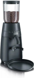 GRAEF CM702 filtro, macinino per chicchi di caffè, 12 tazze, rimovibile, acciaio inox, 24 livelli, nero
