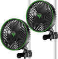 Ventilatore, 12 W, VIVOSUN Gen2, timer, Wi-Fi, app, nero, Oscillante 12W IP54, 6' Motore EC, 5 Velocità