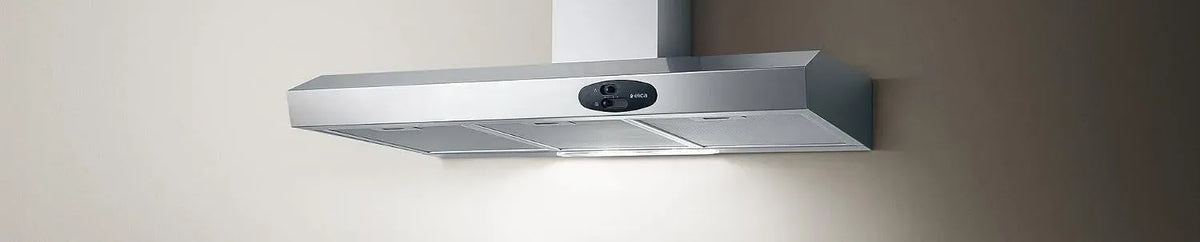 Cappa aspirante F/90, 40 W, 220 m³/h, 60 dB, cappa da cucina, acciaio inox, Cappe, Acciaio inossidabile