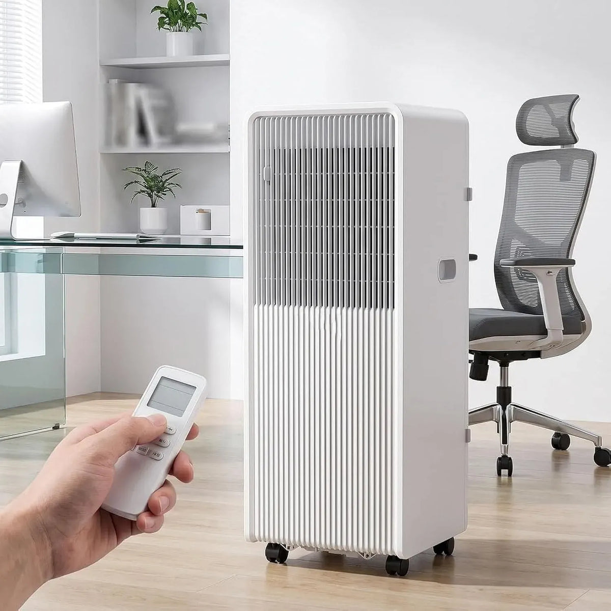 Condizionatore 24H, portatile, timer, oscillazione, 10000 Btu