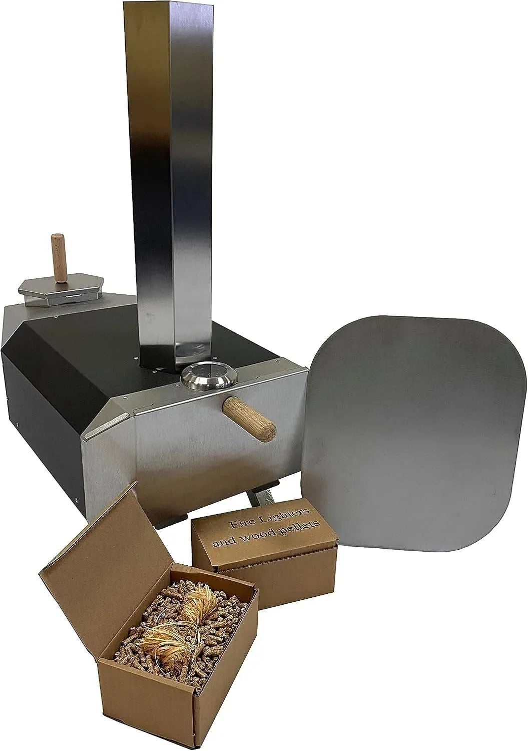 Forno elettrico per pizza, portatile, acciaio inox