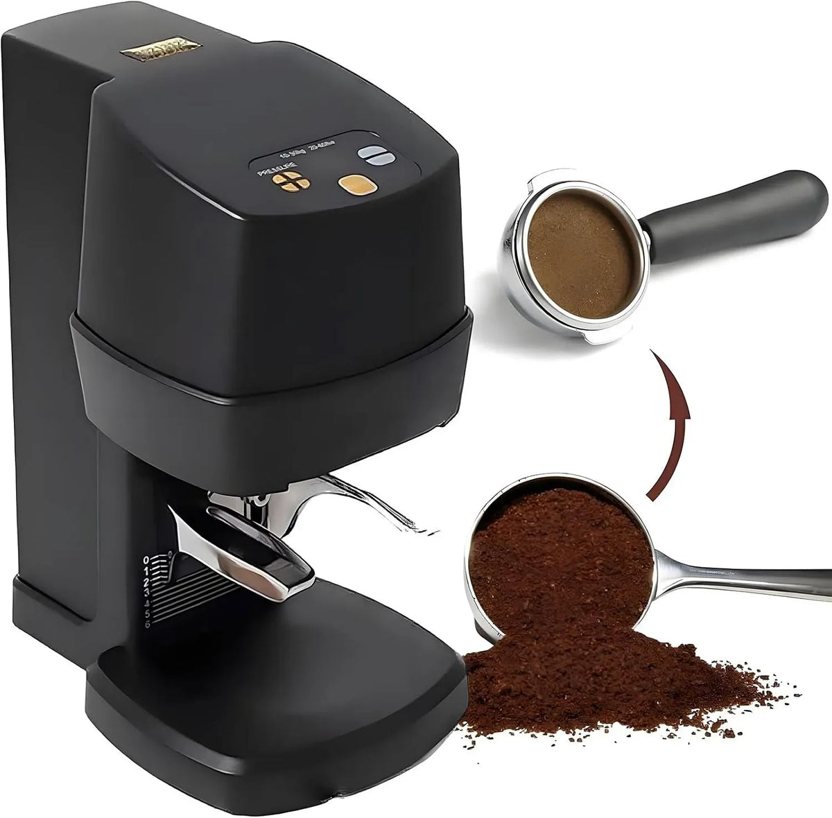 multi-pressatura, Pressione regolabile, Pressino automatico per caffè espresso -Pressino elettrico per caffè espresso da 58 mm- per uso domestico e