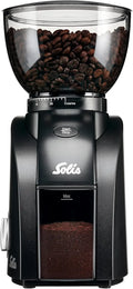 Solis Scala Zero Static Macinacaffè, Nero, macinino per chicchi di caffè
