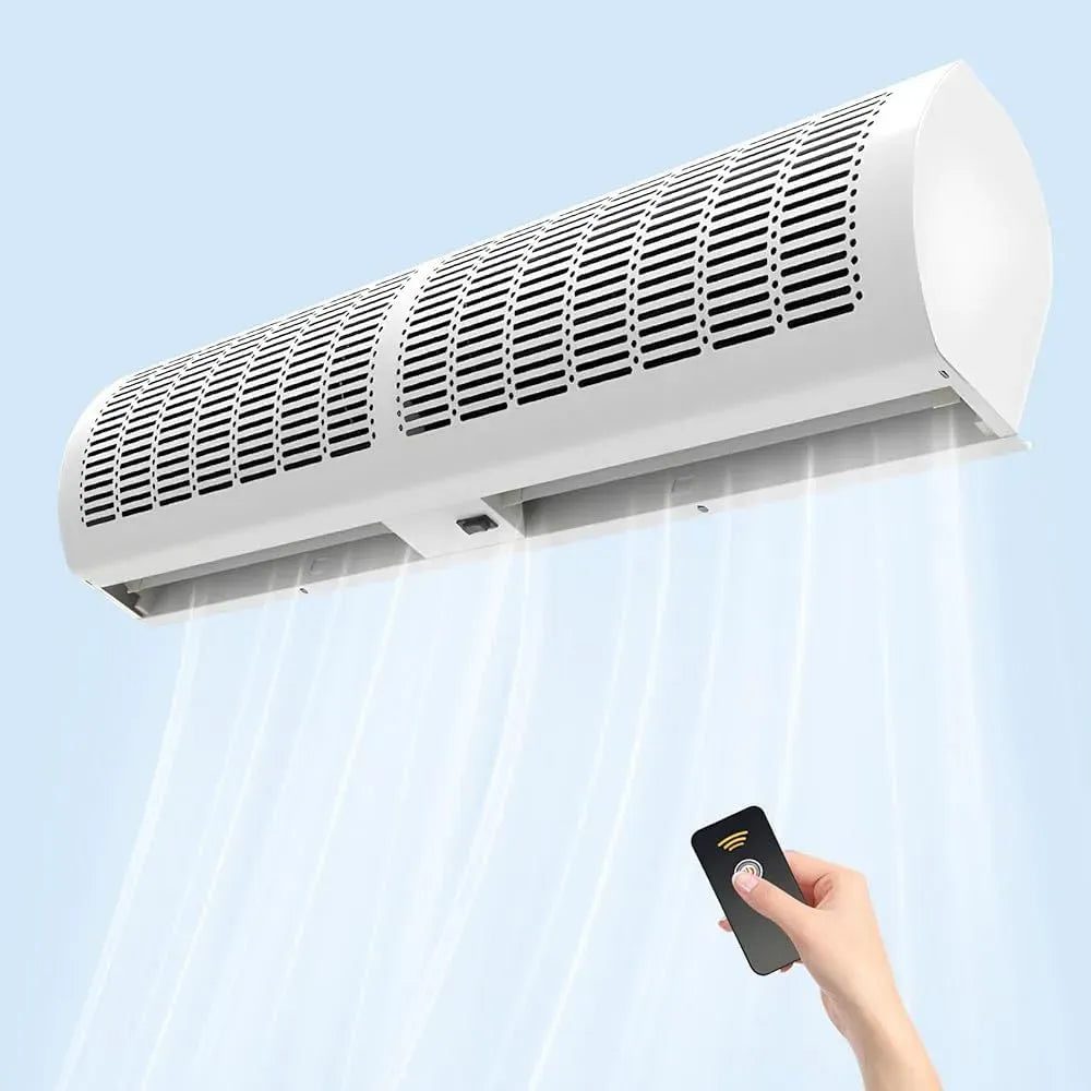 Ristoranti, Barriera D'Aria Montata a Parete, Unità Commerciale a 2 Velocità con Telecomando, Design Energeticamente Efficiente per Supermercati