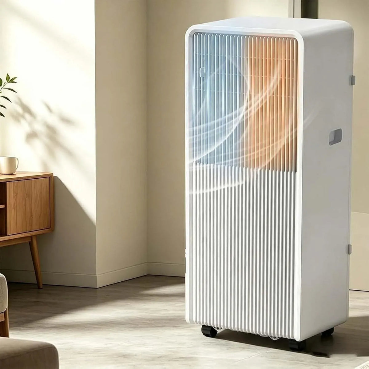 Condizionatore, HURUMA 4-in-1, portatile, Inverter, Rotelle 360°, Controllo Smart