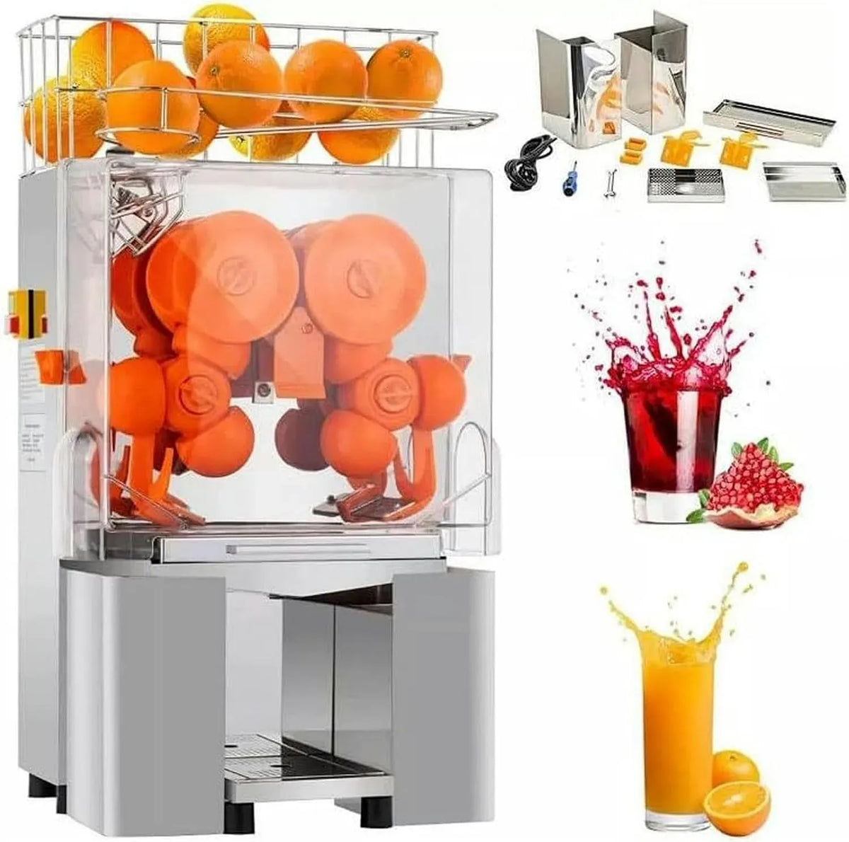 estrattore di succo e spremiagrumi, 120 W, 4 cm, 8 cm, professionale, 30 Pezzi, per Arance/Succo/agrumi/pompelmi da 4 cm a 8 cm