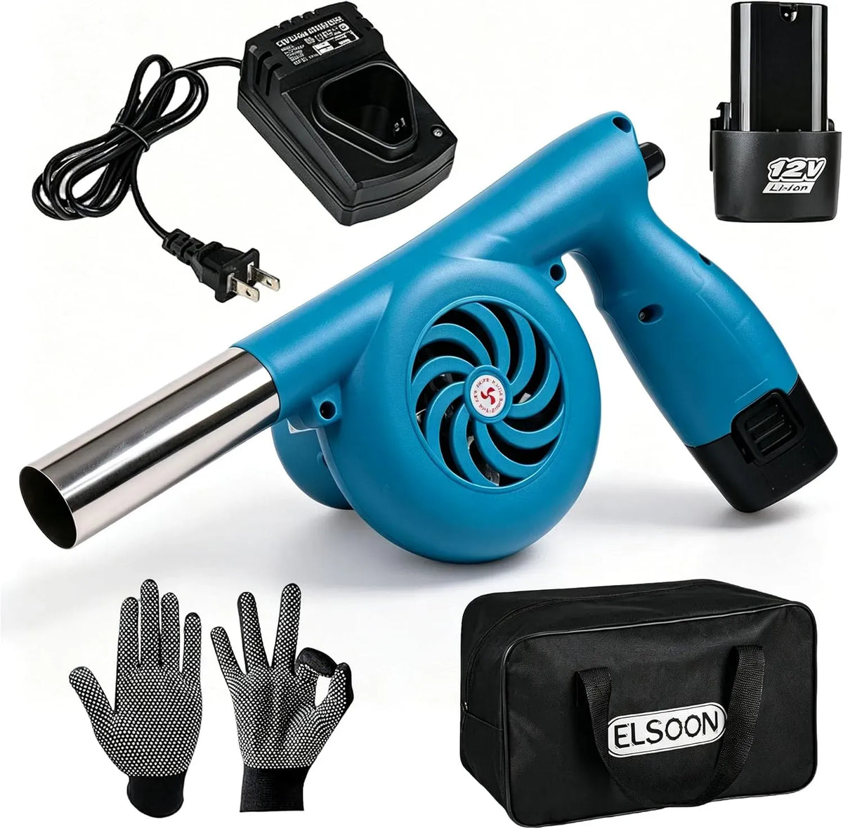 Ventilatore V 5000, 12 V, portatile, esterno, ventola per circolazione dell'aria
