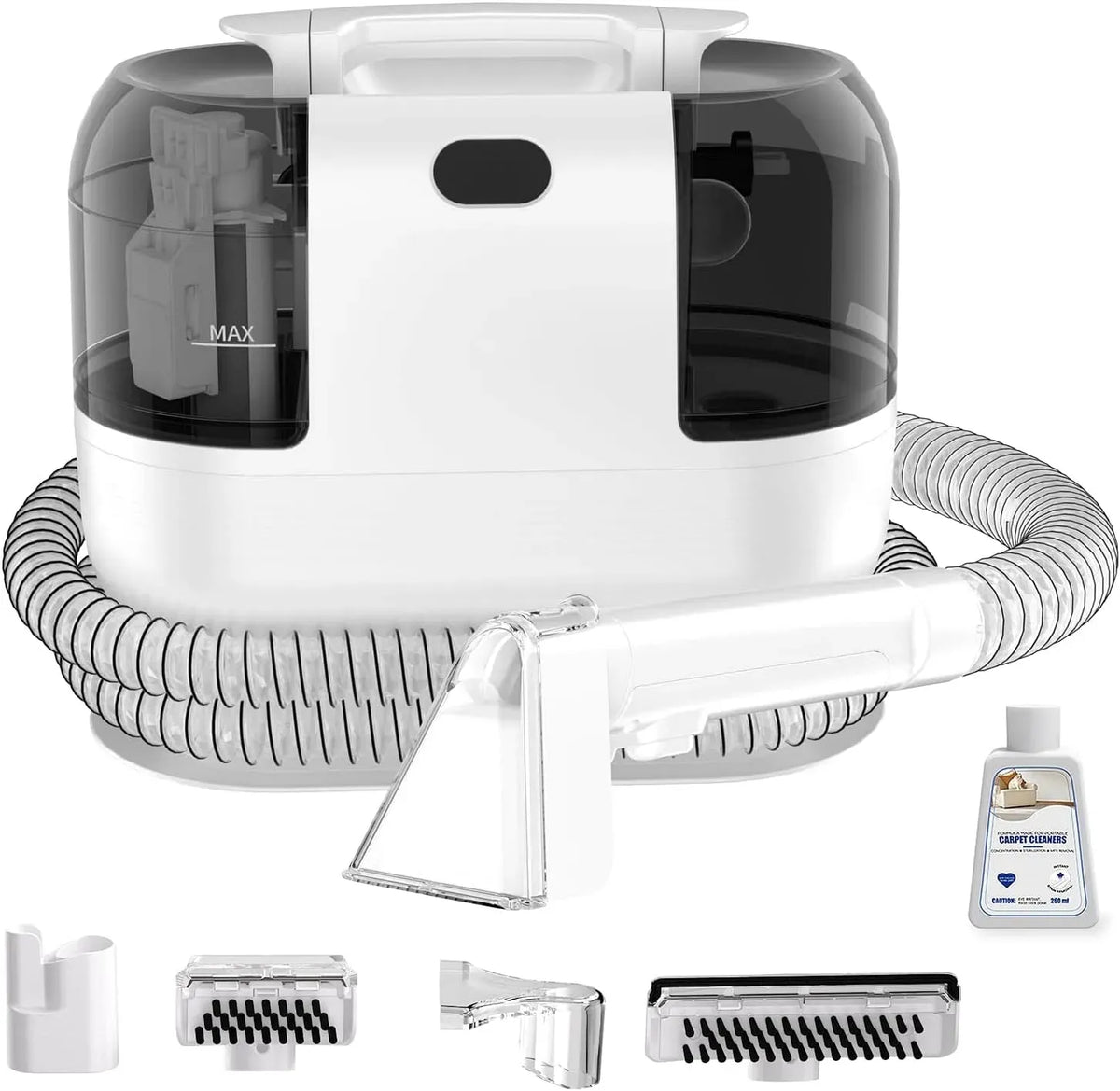 Aspirapolvere, 500 W, portatile, ampio serbatoio, Lavatappeti e Divani Lava e Asciuga, Pulitore Tappezzeria Portatile con Doppio Serbatoio